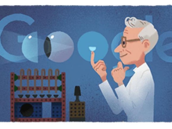 Otto Wichterle mis à l honneur par Google pour son invention des lentilles souples