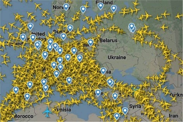 Guerre en Ukraine. L’image impressionnante de l’absence totale d’avions au-dessus du pays