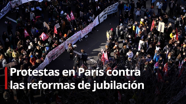 Manifestations à Paris contre la réforme des retraites