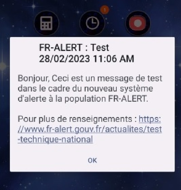Des millions de Français reçoivent un message de test sur leur téléphone, explication.