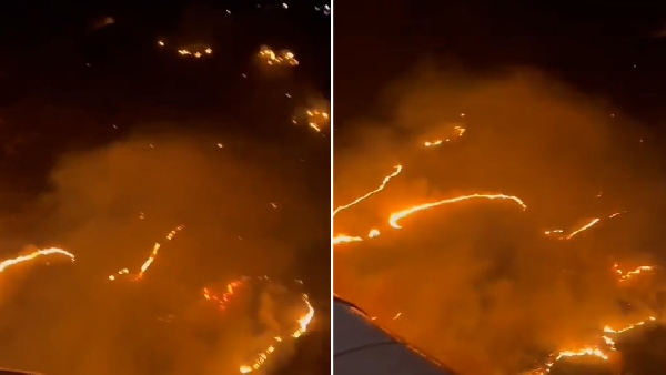 Violent incendie de forêt maîtrisé dans le district turc de Gokceada